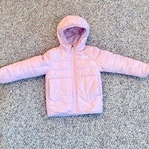 The North Face Reversible Mossbud Swirl Full-Zip Hooded Insulated Jacket (4T)